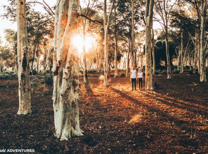 MY PAFURI ESCAPE 9 | RETURN Africa A couple standing in the Fever Tree Forest of Pafuri, Makuleke, northern Kruger