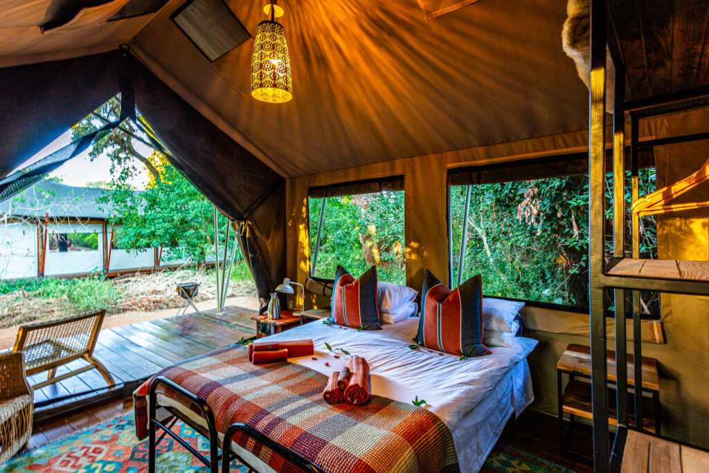 Hutwini Walking Camp Tent 6 | RETURN Africa | Hutwini Walking Camp Tent